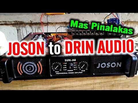 JOSON SUN A8 UPRGADE TO DRIN AUDIO F-16 VIPER CLASS H POWER AMPLIFIER REVIEW AND TEST thumbnail