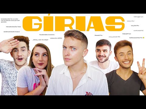 YOUTUBERS BRASILEIROS ME ENSINAM GÍRIAS BRASILEIRAS | DamonAndJo thumbnail