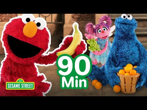 Elmo's Fruit Salad and Veggies Songs! 🍎🍌🥕🥦| 90 Mins | Sesame Street thumbnail