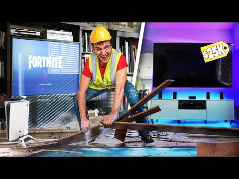 my parents went on vacation.. So I Made Their DREAM LIVING ROOM thumbnail