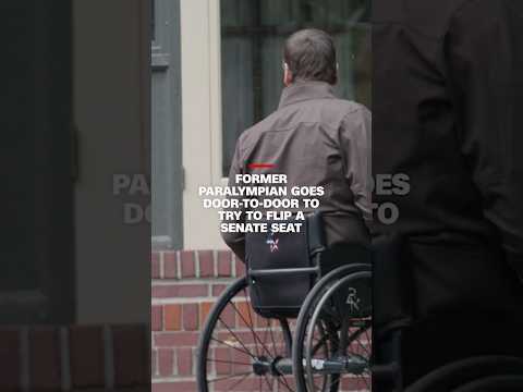 Former Paralympian goes door-to-door to try to flip a Senate seat thumbnail