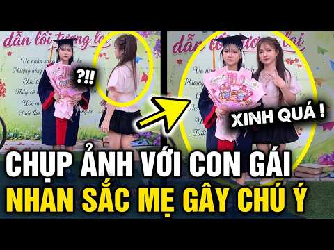 MẸ dự LỄ TỐT NGHIỆP của con gây chú ý vì QUÁ TRẺ ĐẸP | Tin 3 Phút thumbnail