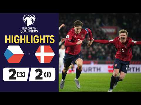 Tjekkiet - Danmark | 2-2 (PEN 3-1) | Highlights | VM Kvalifikationskampe 2026 thumbnail