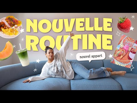 Ma nouvelle routine dans mon nouvel appart!  (c’est le bordel mais j’ai un nouveau canapé) 🌟🛋️ thumbnail