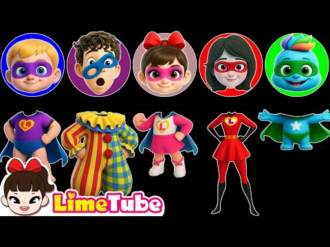 🦸‍♀️ Quem é esse herói? Conheça a família de super-heróis! 💥 | Canções Infantis | LimeTube thumbnail
