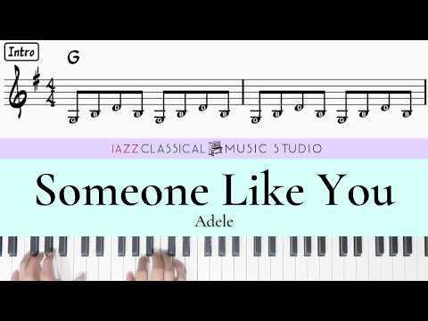 Someone Like You - Adele | Piano Tutorial (EASY) | WITH Music Sheet | JCMS thumbnail