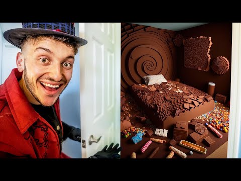 i made a room out of chocolate (Willy Wonka Room) thumbnail