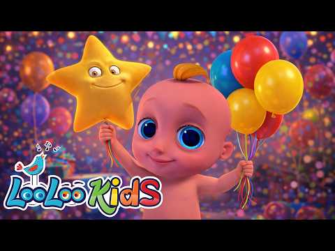 Twinkle Twinkle Little Star & Wheels on the Bus 🎈 Preschool Balloon Songs for Toddlers (Ages 2–4) thumbnail