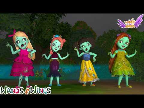 The Witch’s Balloon Curse 🎈| Princess vs Zombie + Monster Under My Bed | Kids Song | Wands & Wings thumbnail