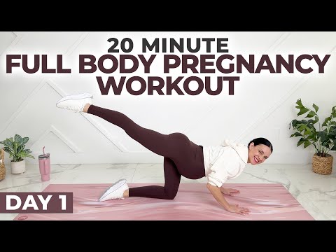 Day 1 Pregnancy Workout Challenge | Full Body Routine For Healthy Pregnancy thumbnail