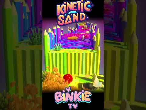 🍆🎳 Learn Animals E Is for Eggplant Kinetic Sand Bowling Ball Smash | Binkie TV thumbnail