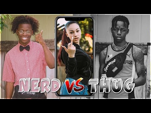NERD VS. THUG - TROLLING RANDOM GIRLS ONLINE (HILARIOUS)! w/ Bhad Bhabie thumbnail