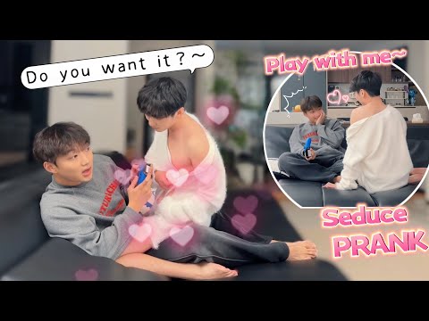 Will This Make My Boyfriend Put Down His Game Console? 😳🔥Seducing Boyfriend Prank🥰*Cute Gay Couple* thumbnail