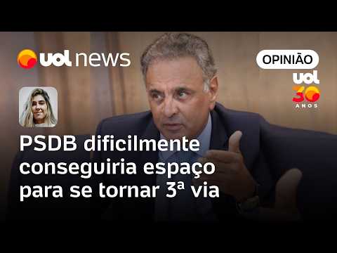 PSDB dificilmente conseguiria espaço para se tornar 3ª via, e Aécio não muda isso | Letícia Casado thumbnail