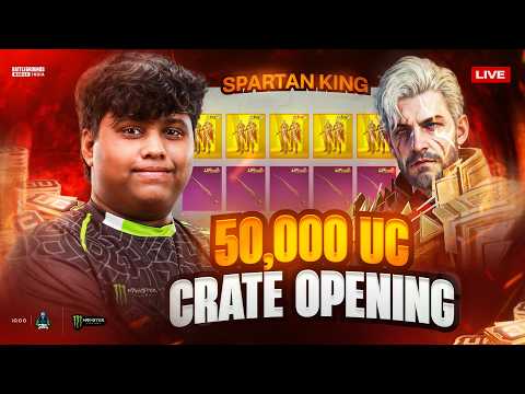 JAIPUR WE ARE COMING ! | LIVE 50,000 UC CRATE OPENING🚀 BGMI #iQOO thumbnail