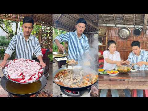Yummy chicken feet cooking | Chicken feet Sichuan soup recipe thumbnail