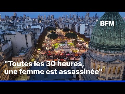 Des milliers de personnes manifestent contre les violences faites aux femmes en Argentine thumbnail