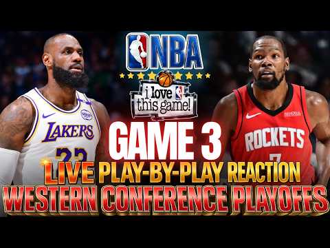 ?LAKERS VS ROCKETS │ Game 3 - 2026 NBA WEST PLAYOFFS  Basketball Play-By-Play Reaction & Scoreboard thumbnail