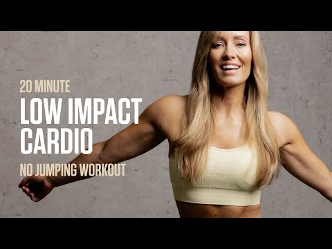 20MIN Low Impact Cardio At Home Workout (No Jumping) thumbnail