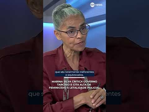 Marina Silva critica governo Tarcísio e cita alta de feminicídio e letalidade policial |#PoderEmFoco thumbnail