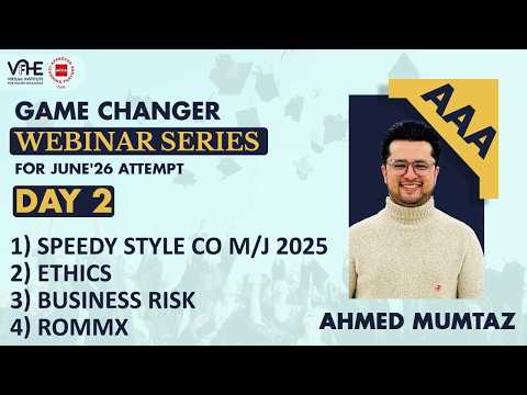 ACCA AAA Day 2 Game Changer Webinar Series June'26 | Pass AAA First Attempt | Success Strategy thumbnail