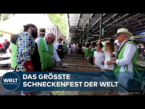 SCHNECKENFEST IN SPANIEN: Rekordbesuch beim größten Schneckenfest der Welt in der Stadt Lleida thumbnail