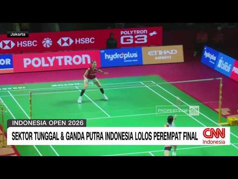Indonesia Open 2026: Tunggal dan Ganda Putra Melaju ke Perempat Final thumbnail