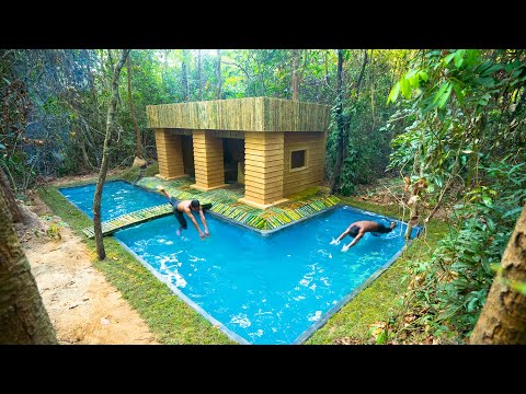 The Secret How We Build the MOST AMAZING Modern Bamboo Villa Around Swimming Pool by Ancient thumbnail