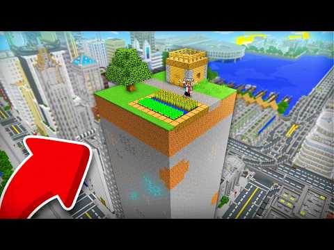 ВЫЖИВАЮ НА ЧАНКЕ В ОГРОМНОМ ГОРОДЕ В МАЙНКРАФТ | Компот Minecraft thumbnail