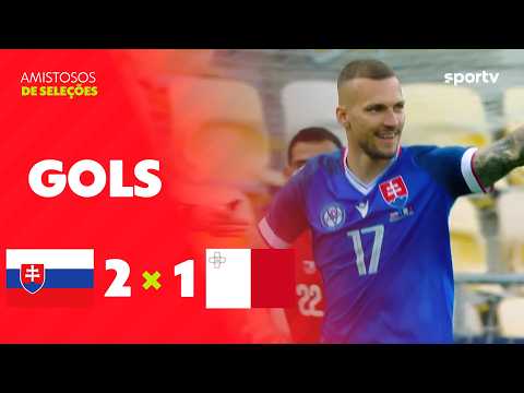 ESLOVÁQUIA 2 X 1 MALTA | GOLS | AMISTOSO INTERNACIONAL 2026 | sportv thumbnail