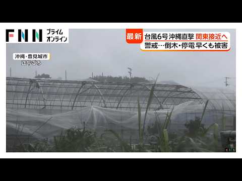 沖縄接近の台風6号　倒木、停電で早くも被害　風にあおられ男性転倒　鹿児島含め約10万人に避難指示（2026年06月01日） thumbnail