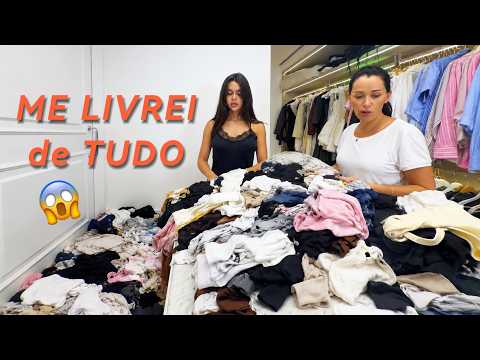 FIZ a LIMPA nas minhas roupas!!! Me livrei de tudo thumbnail