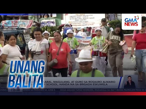 Mga mag-aaral, magulang, at guro sa Rosauro Almario ES, handa na a brigada eskuwela | Unang Hirit thumbnail