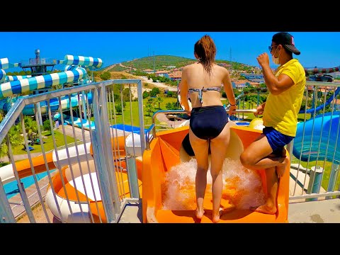 Into the Orange Bowl 🧡💦 | Oasis Waterpark Alaçatı 🇹🇷 thumbnail