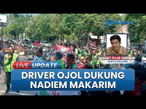 Ratusan Driver Ojol Jombang Turun Jalan, Suarakan Dukungan untuk Nadiem Makarim thumbnail