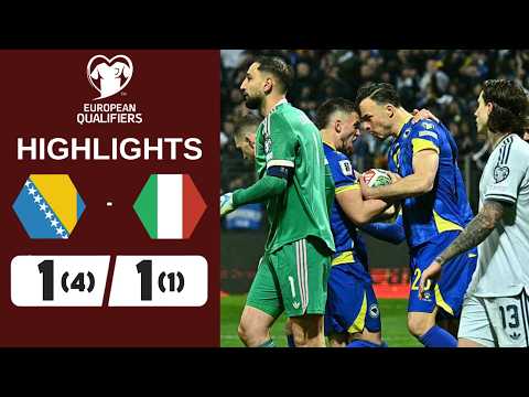 Bosnia vs Italy | 1-1 (PEN 4-1) | Highlights | World Cup Qualifiers thumbnail