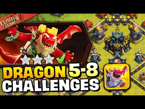 Easily 3 Star Dragon Escape Challenges 5-8 (Clash of Clans) thumbnail