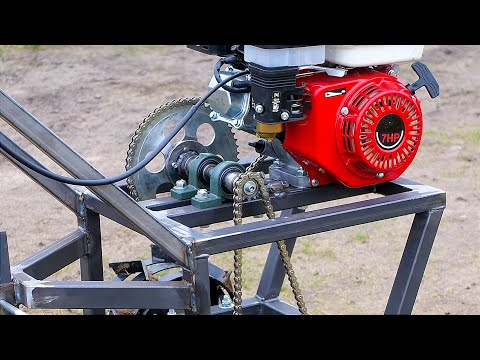 Homemade Gas Powered Plow 200cc thumbnail