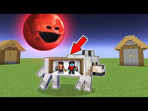 BLOOD MOON vs. SECRET BUNKER in DOG - Minecraft thumbnail