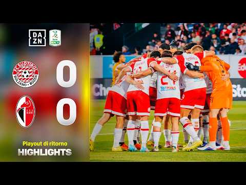 BARI retrocesso, si salva il SUDTIROL al PLAYOUT: Südtirol-Bari 0-0 | Serie BKT | DAZN Highlights thumbnail
