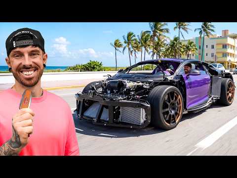 ATTEMPTING TO DRIVE THE WRECKED BUGATTI CHIRON FOR THE FIRST TIME thumbnail