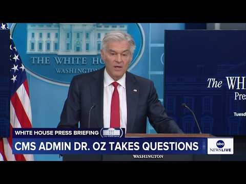 Dr. Oz holds White House press briefing thumbnail
