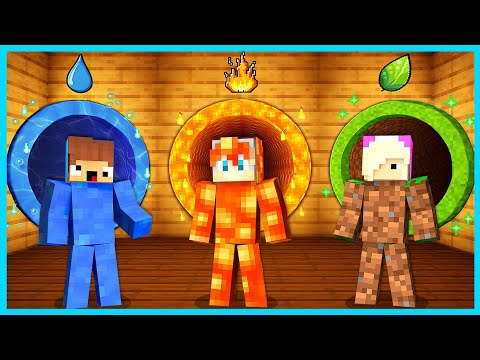 MIPAN & ZUZUZU MASUK KE DALAM TEROWONGAN KEKUATAN API VS AIR VS TANAH DI MINECRAFT SURVIVAL! thumbnail