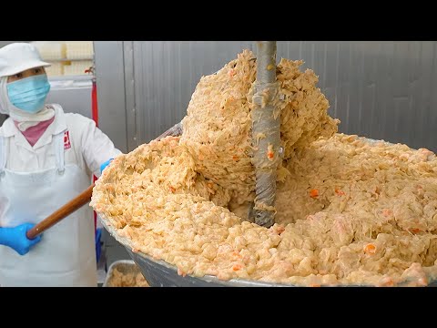 Shrimp Roll & Fish Cake Roll Mass Production Factory / 蝦捲, 古早味三絲卷 - Taiwan Food Factory thumbnail