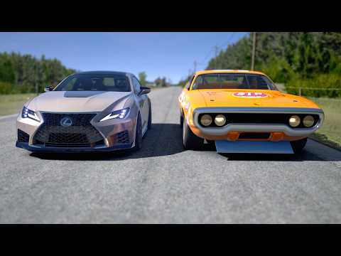 Plymouth Roadrunner 1971 vs Lexus RC F Track Edition 2022 KashKart thumbnail