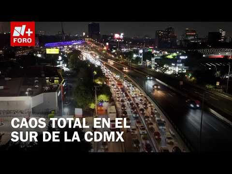 Desde el Aire: Así se ve el caos por bloqueo en Periférico Sur, CDMX thumbnail