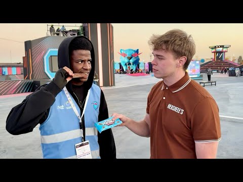 Tricking MrBeast's Employees into Eating Hershey thumbnail
