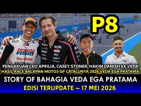 Kemenangan Fantastis ‼️ Hasil Race Moto3 Catalunya Veda Ega Finish P8~Reaksi Aprilia Stoner, Really❓ thumbnail
