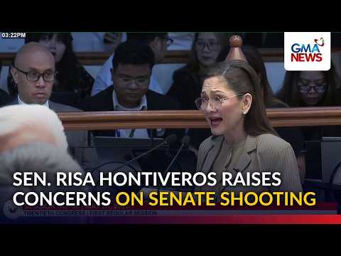 Sen. Risa Hontiveros on Senate shooting, 'Pambabastos na 'yan' | GMA News thumbnail