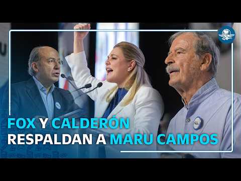 PAN realiza concentración en Chihuahua en apoyo a Maru Campos; acuden Fox y Calderón thumbnail